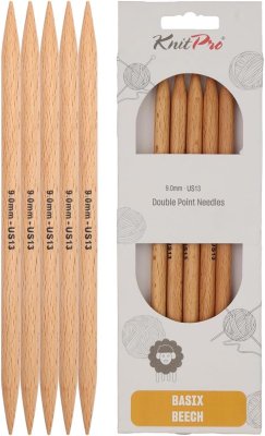 35125 Спиці шкарпеткові Basix KnitPro, 20 см, 9.00 мм - 1 35125 Спиці шкарпеткові Basix KnitPro, 20 см, 9.00 мм - 1