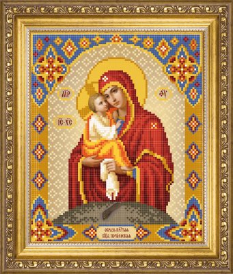 СБІ-1003 Ікона Божої Матері Почаївська. Схема для вишивки бісером - 1