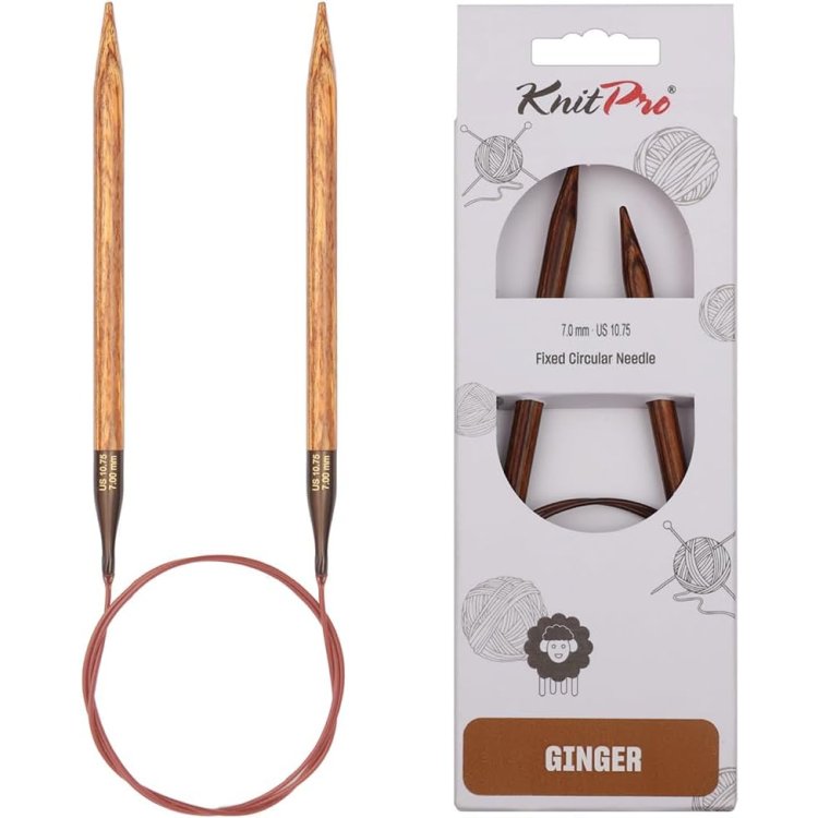 31095 Спицы круговые Ginger KnitPro, 80 см, 7.00 мм - 1 31095 Спицы круговые Ginger KnitPro, 80 см, 7.00 мм - 1