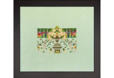  NC326 Blossom Urn//Цвітучий горщик. Схема для вишивки хрестиком на папері Nora Corbett