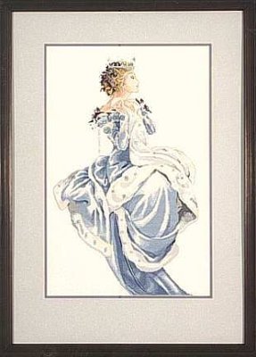 MD13 Winter Queen//Зимняя Королева. Схема для вышивки крестом на бумаге Mirabilia Designs - 1