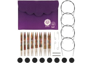  20661 Набір дерев`яних змінних спиць 13см (8 пар) Symfonie Wood KnitPro
