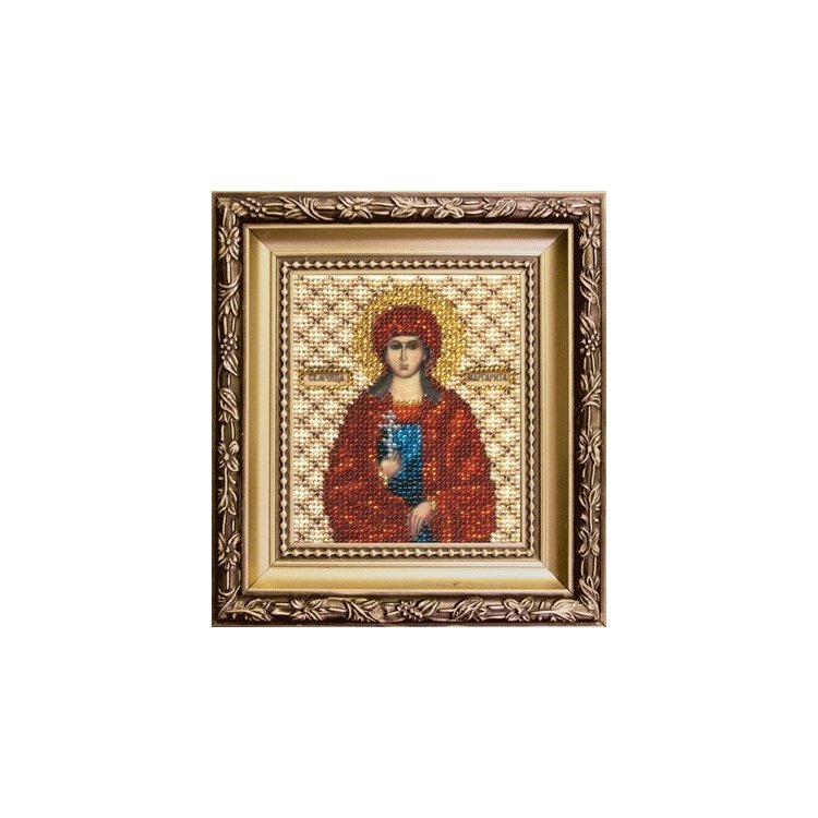 Б-1129 Ікона свята мучениця Маргарита Набір для вишивки бісером - 1