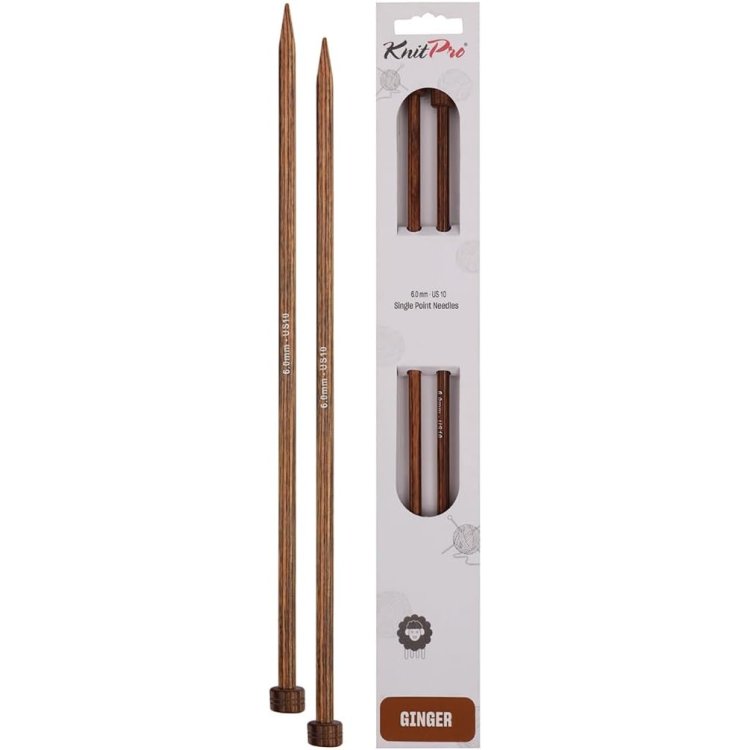 31149 Спицы прямые Ginger KnitPro, 25 см, 6.00 мм - 1