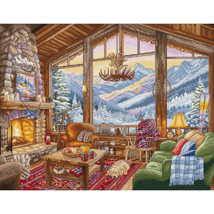 Набор для вышивки крестом L9922 Winter Lodge. Letistitch - 1
