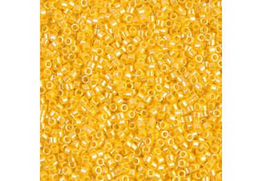  DB-1562 Бисер Miyuki Delica Beads 11/0 (жемчужный желтый насыщенный искрящийся)