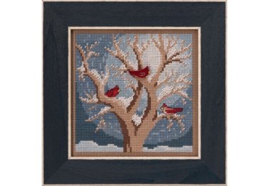 вышивка гладью MH142033 Морозное утро. Набор для вышивки в смешанной технике Mill Hill