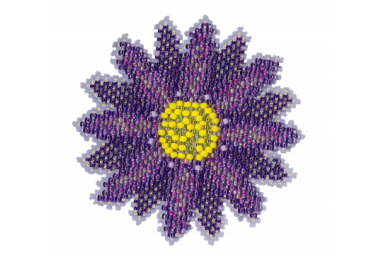 вишивка гладдю MH212212 Фіолетова квітка. Набір для вишивки в змішаній техниці Mill Hill