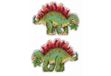  Р-270 Динозаври Стегозавр. Набір для вишивки хрестиком М.П.Студія