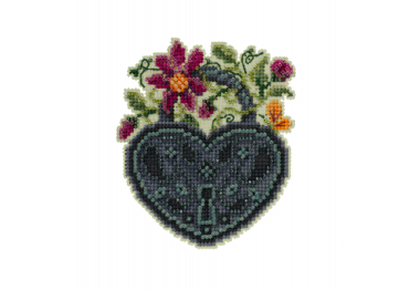 вишивка гладдю MH192211 Весняний замок. Набір для вишивки в змішаній техниці Mill Hill