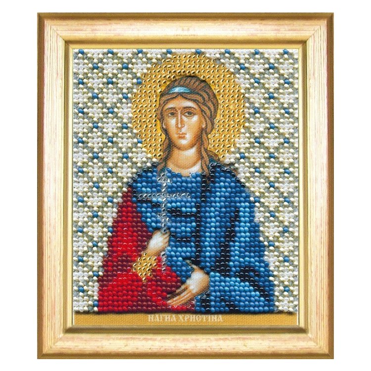Б-1162 Икона святая мученица Христина Набор для вышивки бисером - 1