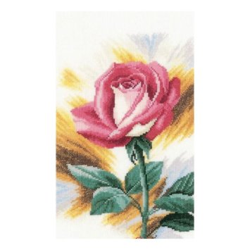 PN-0148258 Застенчивая роза. Набор для вышивки крестом Lanarte - 1
