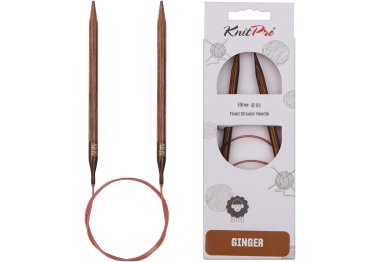спиці для в'язання 31094 Спиці кругові Ginger KnitPro, 80 см, 6.50 мм