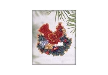 вышивка гладью h110 Рождественское гнездо. Набор для вышивки в смешанной технике Mill Hill вышивка гладью h110 Рождественское гнездо. Набор для вышивки в смешанной технике Mill Hill