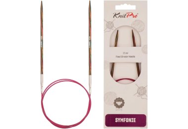 спиці для в'язання 21335 Спиці кругові Symfonie Wood KnitPro, 80 см, 3.50 мм