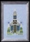 NC158 Маленька сніжна блакитна церква. Схема для вишивки хрестиком на папері Nora Corbett - 1