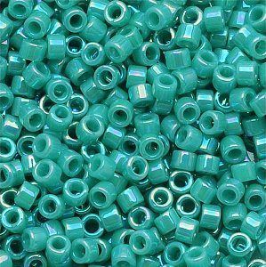 DB-166 Бісер Miyuki Delica Beads 11/0 (райдужний бірюзовий) - 1