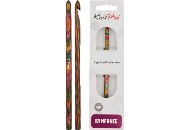  20711 Крючок вязальный односторонний Symfonie Wood KnitPro, 15 см, 7.00 мм