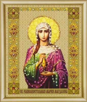 КС-115 Ікона святої рівноапостольної Марії-Магдалини Набір картина стразами - 1