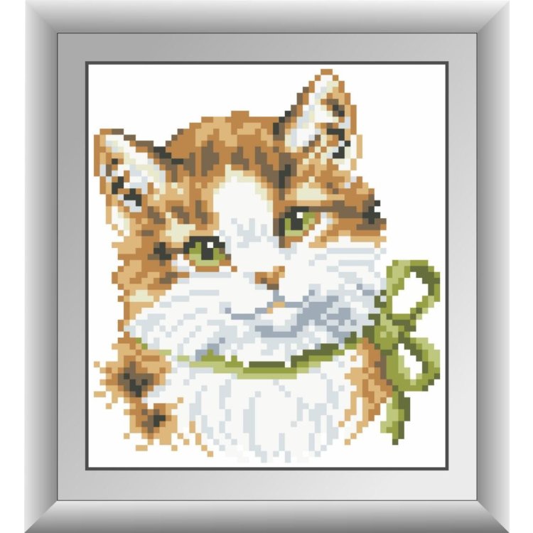 30364M Зеленоглазый котенок. Набор для рисования камнями - 1