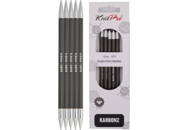 41117 Спицы носочные Karbonz KnitPro 15 см 6.00 мм 41117 Спицы носочные Karbonz KnitPro 15 см 6.00 мм