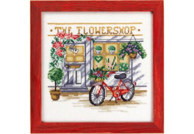 92-8101 Квітковий магазин. Набір для вишивання хрестом PERMIN 92-8101 Квітковий магазин. Набір для вишивання хрестом PERMIN