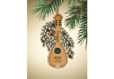 вишивка гладдю MH167303 Мандоліна. Набір для вишивки в змішаній техніці Mill Hill