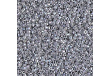  DB-1579 Бісер Miyuki Delica Beads 11/0 (перлиновий райдужний, сірий)