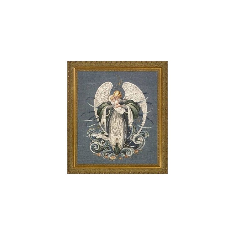 LL37 Angel of the Sea // Ангел Моря. Схема для вишивки хрестиком на папері Lavender &amp; Lace - 1