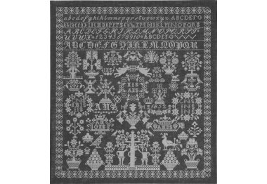  39-7339 Grey namecloth. Набор для вышивания крестом PERMIN