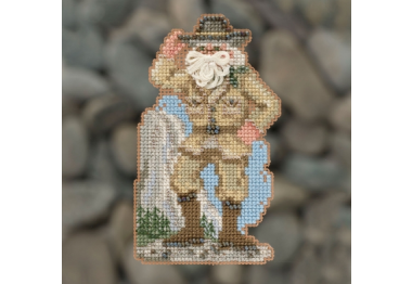 вышивка гладью MH201833 Йосемитский Санта. Набор для вышивки в смешанной технике Mill Hill