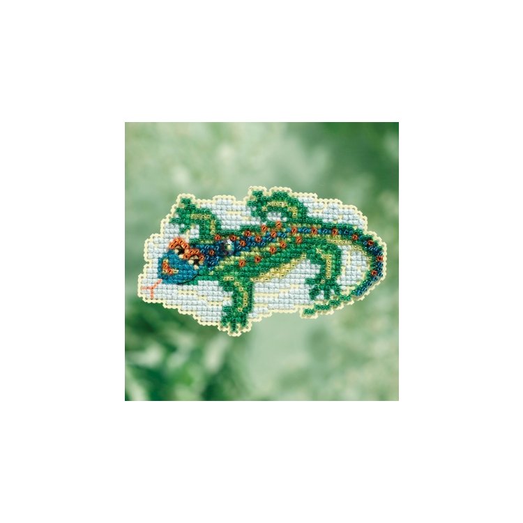 MH181713 Ящірка. Набір для вишивки в змішаній техніці Mill Hill - 1