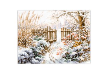  350-742 Зимний двор. Набор для вышивки крестом Magic Needle