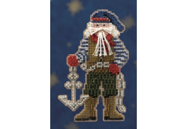 вышивка гладью MH200303 Санта боцман. Набор для вышивки в смешанной технике Mill Hill вышивка гладью MH200303 Санта боцман. Набор для вышивки в смешанной технике Mill Hill