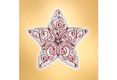 вышивка гладью MH181932 Филигранная звезда. Набор для вышивки в смешанной технике Mill Hill