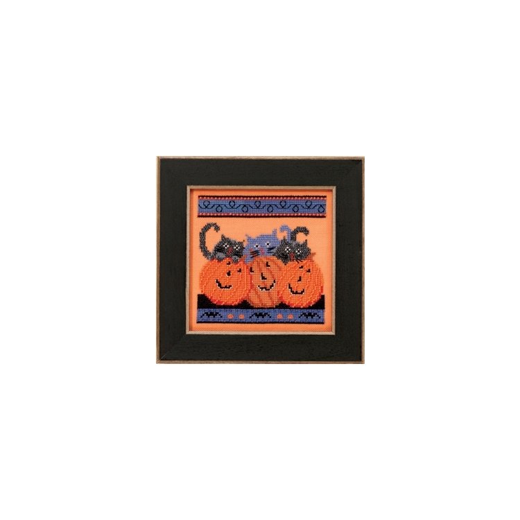 DM303102 Гарбузи і кішки. Набір для вишивки в змішаній техниці Mill Hill - 1