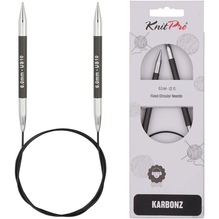 41152 Спиці кругові Karbonz KnitPro 40 см 6.00 мм - 1