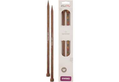 спицы для вязания 20226 Спицы прямые Symfonie Wood KnitPro, 35 см, 10.00 мм