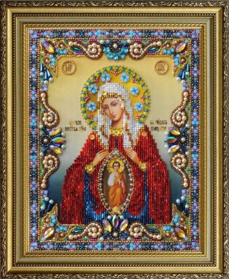 Набор для вышивки бисером Икона Божией Матери &quot;Помощница в родах&quot; Р-401 ТМ Картины бисером - 1