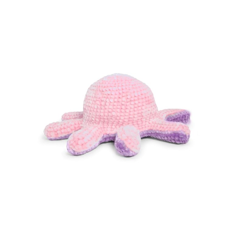3 AMIGURUMI KIT - REVERSIBLE OCTOPUS Lavender &amp; Sweetness. Набір для в'язання іграшки - 3