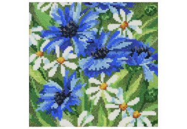  70-5363 Голубые анютины глазки (Blue cornflowers. Набор для вышивания крестом PERMIN