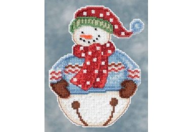 вишивка гладдю DM204101 Сніговик. Набір для вишивки в змішаній техніці Mill Hill