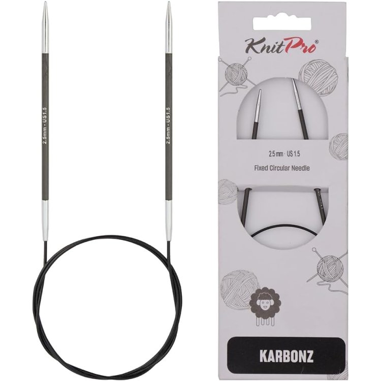 41203 Спиці кругові Karbonz KnitPro 100 см 2.50 мм - 1 41203 Спиці кругові Karbonz KnitPro 100 см 2.50 мм - 1