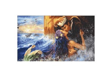  Набор для вышивки крестом LETI 940 Mermaid kiss. Letistitch