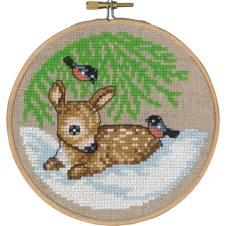 13-6243 Олененок (Deer. Набор для вышивания крестом PERMIN - 1 13-6243 Олененок (Deer. Набор для вышивания крестом PERMIN - 1