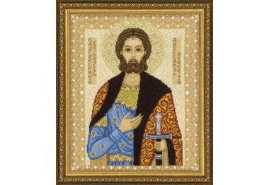  1424 Св. князь Александр Невский. Набор для вышивки крестом Риолис