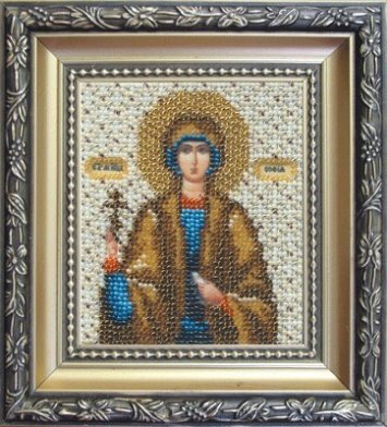 Б-1076 Икона святая мученица София Набор для вышивки бисером - 1