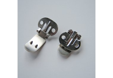  Кліпса для декору взуття Hamanaka, 14x27 мм, сріблястий арт. H204-611
