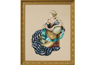  MD200 Portrait Of Lady M//Портрет леди М. Схема для вышивки крестом на бумаге Mirabilia Designs