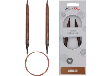 спицы для вязания 31076 Спицы круговые Ginger KnitPro, 60 см, 8.00 мм спицы для вязания 31076 Спицы круговые Ginger KnitPro, 60 см, 8.00 мм